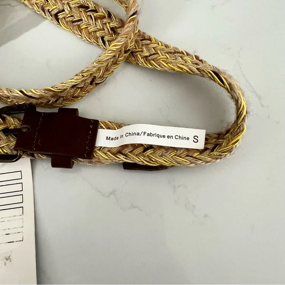 Anthropologie Strawmarl Belt NWT